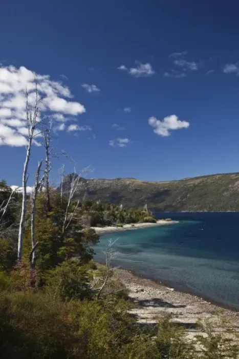 Framed Print : Argentina, Neuquen Province, Villa La Angostura. North shore of Lake Nahuel Huapi