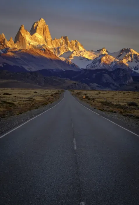 Framed Print : Argentina, Patagonia. Fitz Roy, highway