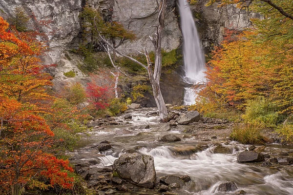 Argentina, Patagonia. Waterfall