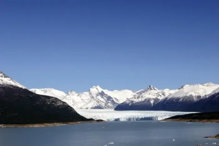 Framed Print : Argentina, Santa Cruz Province, Glaciers National Park. Perito Moreno Glacier and Lake Argentino