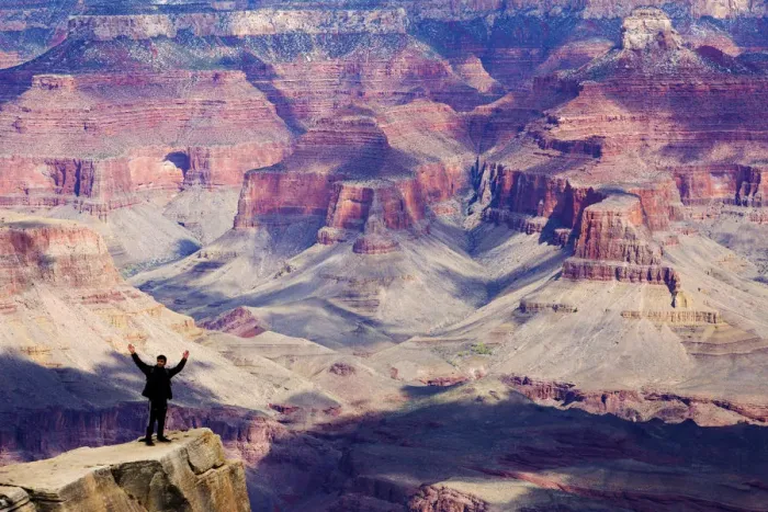 Framed Print : Arizona, Grand Canyon National Park, South Rim, Mather Point