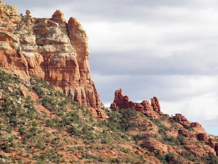 Framed Print : Arizona, Sedona, Red Rock Country. Snoopy Rock, sandstone of the Schnebly Hill Formation