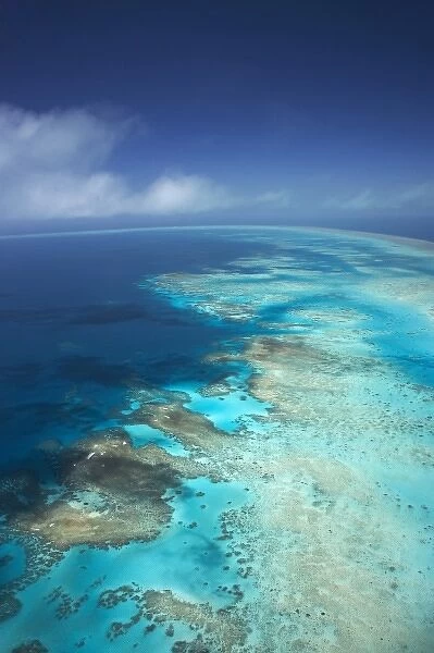 Arlington Reef, Great Barrier Reef Marine Park, North Queensland, Australia - aerial
