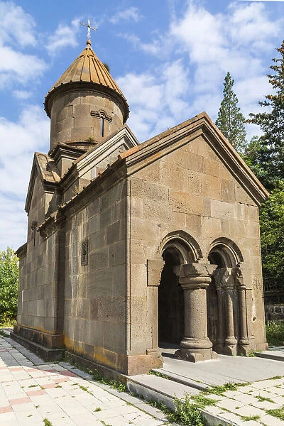 Armenia, Tsakhkadzor. Kecharis Monastery. Exterior view of the Church of St Harutyun