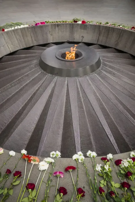 Framed Print : Armenia, Yerevan. Armenian Genocide Memorial, monument to the massacre of Armenians of Framed Print : Armenia, Yerevan. Armenian Genocide Memorial, monument to the massacre of Armenians of