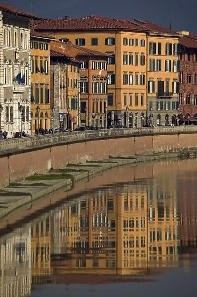 Arno river passing through Pisa, Tuscany, Italy
