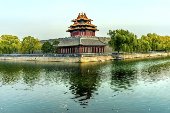 Framed Print : Arrow Watchtower, Gugong, Forbidden City moat and canal, Beijing, China Framed Print : Arrow Watchtower, Gugong, Forbidden City moat and canal, Beijing, China