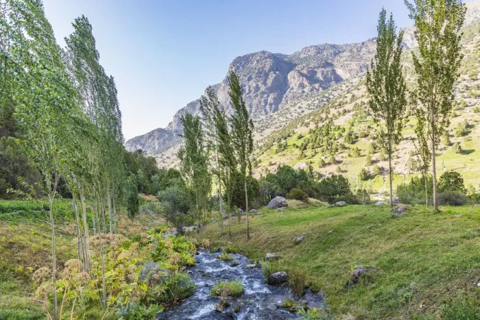 Framed Print : Artuch, Sughd Province, Tajikistan. A small creek in the mountains of Tajikistan Framed Print : Artuch, Sughd Province, Tajikistan. A small creek in the mountains of Tajikistan