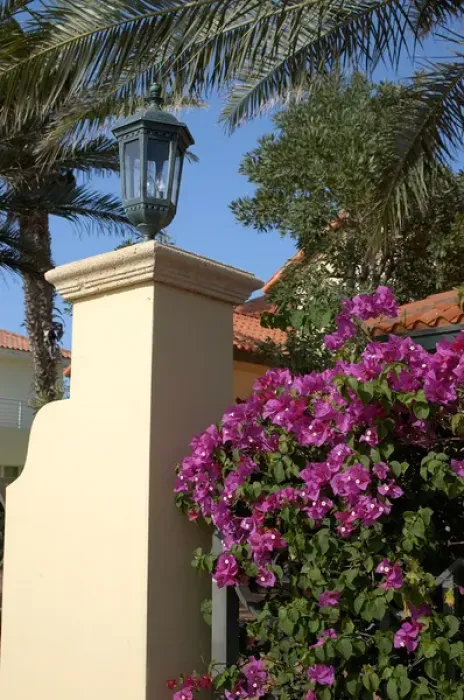 Framed Print : 01. Aruba, lampost at private home Framed Print : 01. Aruba, lampost at private home