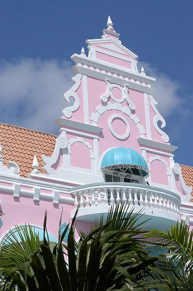 01. Aruba, Oranjestad stores, dutch architecture (Editorial Usage Only)