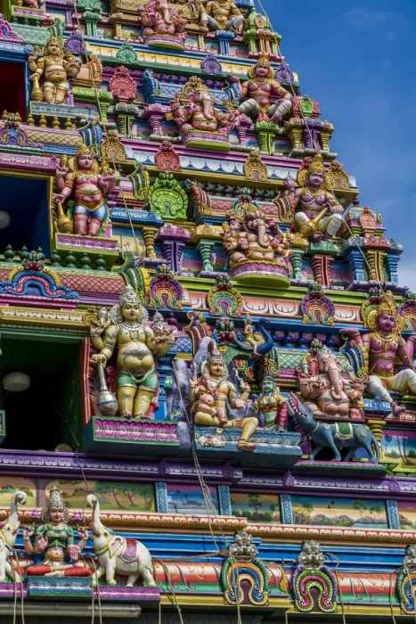 Framed Print : The Arul Mihu Navasakthi Vinayagar Hindu Temple, Victoria, Mahe, Republic of Seychelles