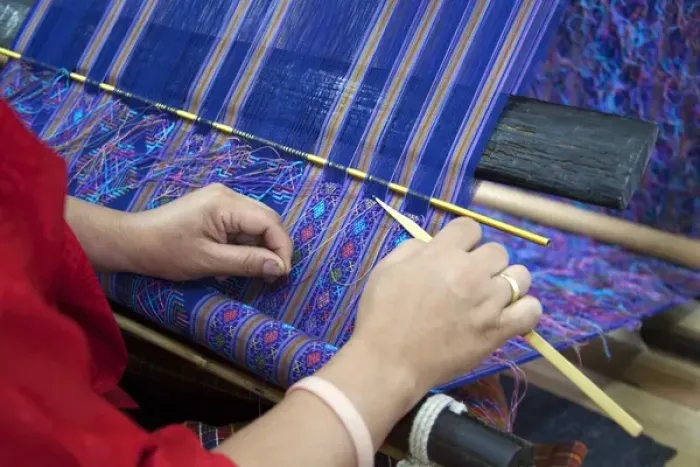 Framed Print : Asia, Bhutan, Thimpu. Bhutanese Textile Weaver Framed Print : Asia, Bhutan, Thimpu. Bhutanese Textile Weaver