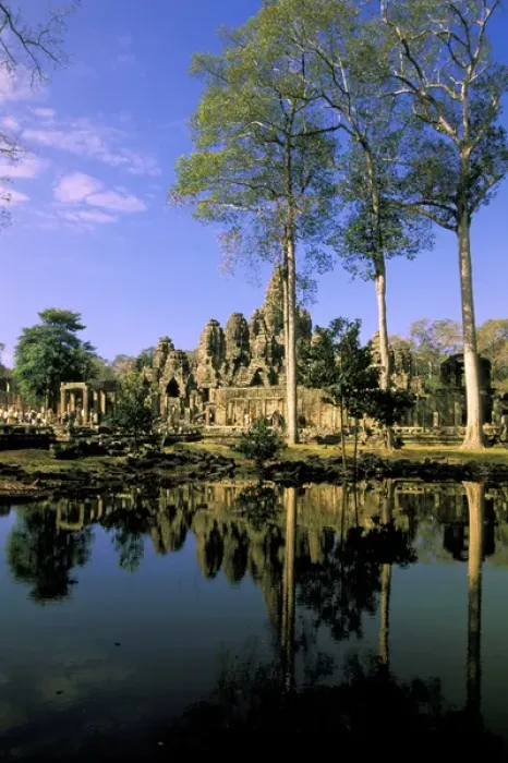 Framed Print : Asia, Cambodia, Siem Reap. Angkor Thom, view of the Bayon Framed Print : Asia, Cambodia, Siem Reap. Angkor Thom, view of the Bayon