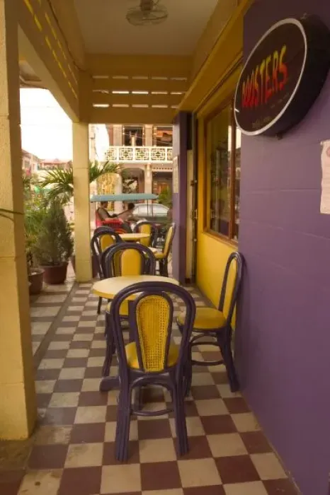 Framed Print : Asia, Cambodia, Siem Reap, coffee shop