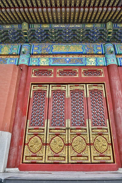 Asia, China, Beijing, Building Detail of the Forbidden City