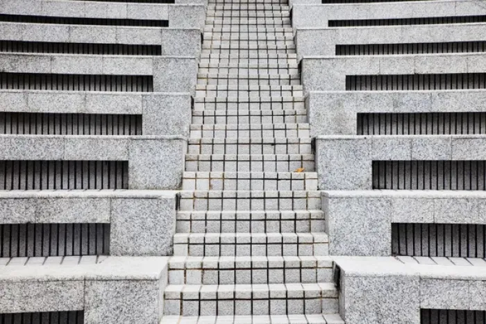 Framed Print : Asia, China, Hong Kong. Steps in Hong Kong Park