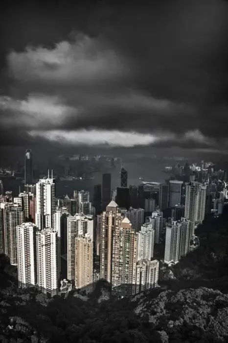 Framed Print : Asia, China, Hong Kong. View of Hong Kong from The Peak Framed Print : Asia, China, Hong Kong. View of Hong Kong from The Peak