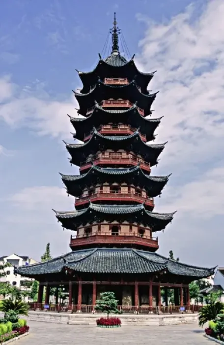 Framed Print : Asia, China, Jiangsu Province, Suzhou. Seven level Ruiguang Pagoda is restored Framed Print : Asia, China, Jiangsu Province, Suzhou. Seven level Ruiguang Pagoda is restored
