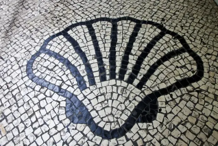 Framed Print : Asia, China, Macau. Portuguese tile designs in the streets near the Senate Square Framed Print : Asia, China, Macau. Portuguese tile designs in the streets near the Senate Square