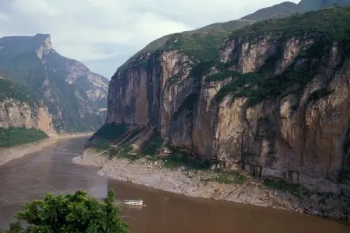 Framed Print : Asia, China, Yangtze River, Three Gorges. Landscape of entrance to Qutang Gorge Framed Print : Asia, China, Yangtze River, Three Gorges. Landscape of entrance to Qutang Gorge