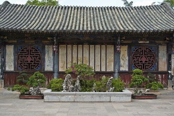 Asia, China, Yunnan, Jianshui. Ancestral Hall view in Zhu Family Garden