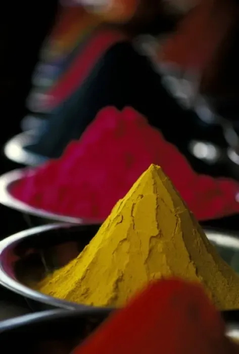 Framed Print : Asia, India, Karnataka, Mysore. Colored powder for Holi, a spring ritual Framed Print : Asia, India, Karnataka, Mysore. Colored powder for Holi, a spring ritual