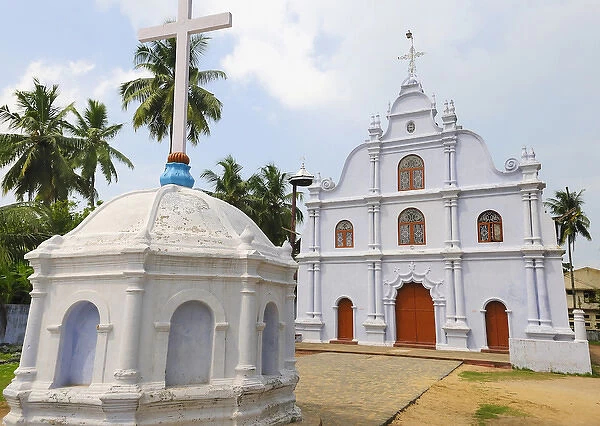 Asia, India, Kerala, Kochi (Cochin). A small church in Kochi