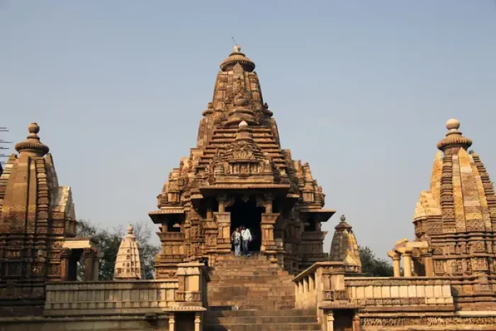 Framed Print : Asia, India, Khajuraho. Lakshmana Temple at Khajuraho