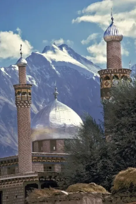 Framed Print : Asia, India, Ladakh, Suru. The silver dome of the Suru Mosque shines in the sunlight Framed Print : Asia, India, Ladakh, Suru. The silver dome of the Suru Mosque shines in the sunlight