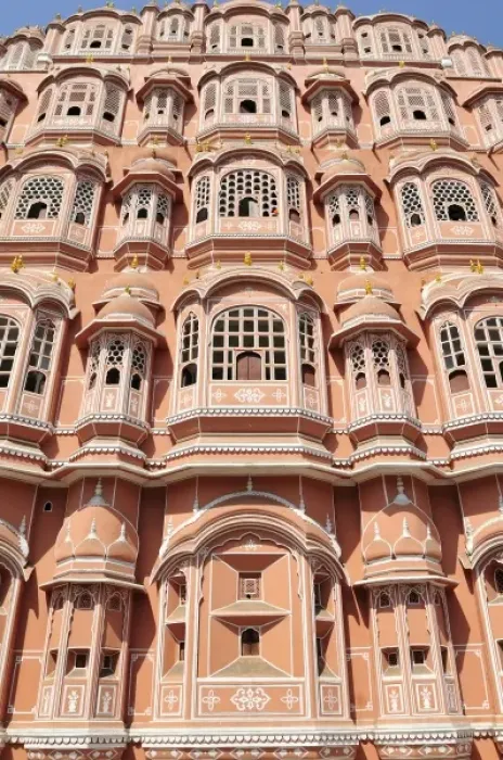 Framed Print : Asia, India, Rajasthan, Jaipur (Pink City). The Hawa Mahal in Jaipur
