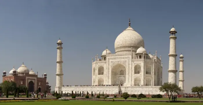 Framed Print : Asia, India. Taj Mahal. Multiframe Panoramic