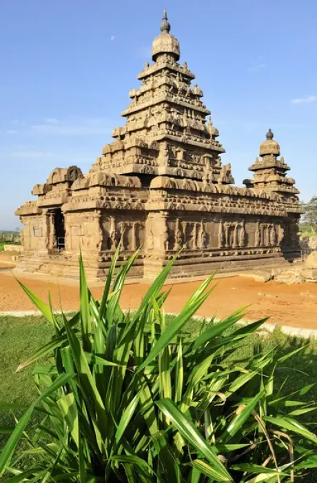 Framed Print : Asia, India, Tamil Nadu, Mahabalipuram. The Shore Temple complex Framed Print : Asia, India, Tamil Nadu, Mahabalipuram. The Shore Temple complex