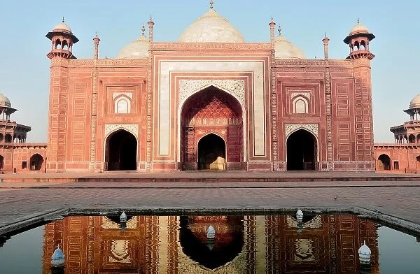Asia, India, Uttar Pradesh, Agra. On the grounds of the Taj Mahal. A UNESCO World Heritage Site