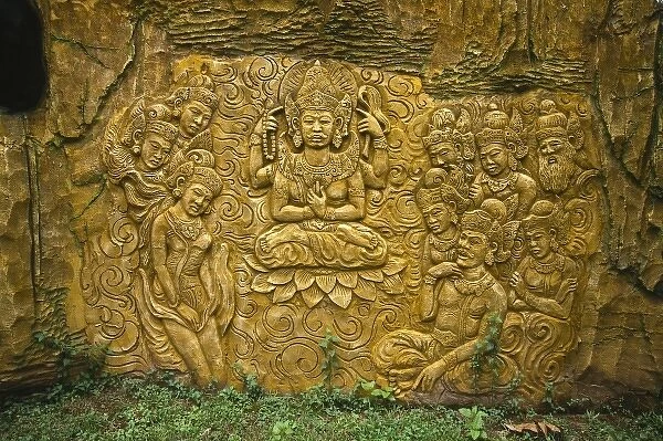 Asia, Indonesia, Bali. Ornate Hindu sculpure
