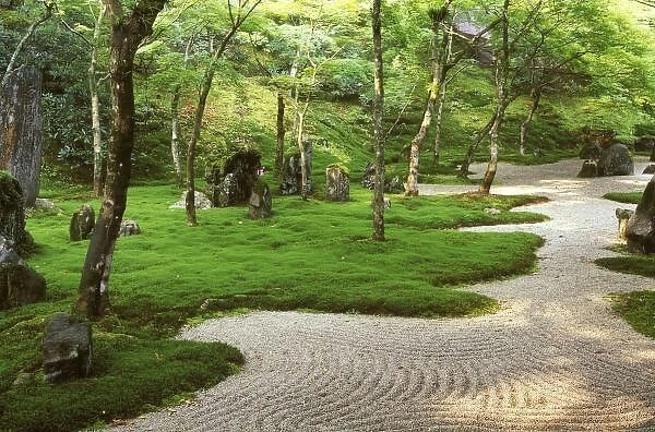 Asia, Japan, Fukuoka, Dazaifu, Komyoji Temple Garden