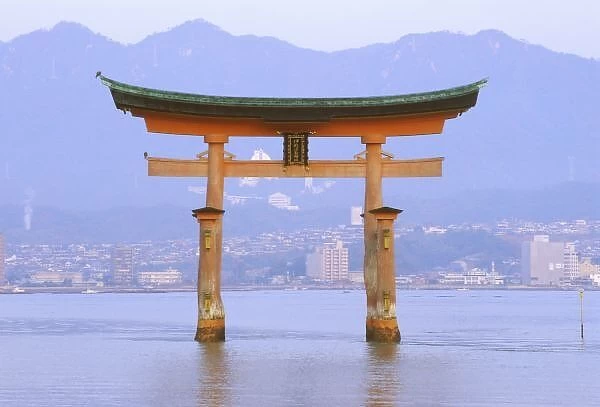 Asia, Japan, Hiroshima. Mivaiima. Torii Gate