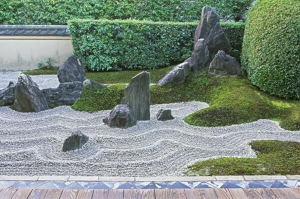 Asia, Japan, Kyoto, Daitokuji Temple, Zuiho-in Rock Garden