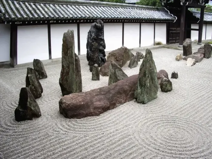 Framed Print : Asia, Japan, Kyoto. Zen Garden Framed Print : Asia, Japan, Kyoto. Zen Garden
