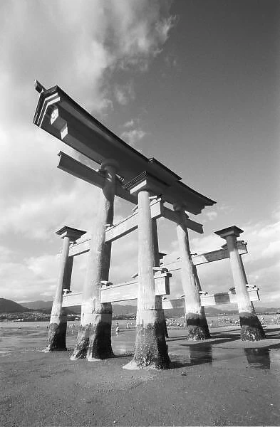 Asia, Japan, Miyajima. The Torri Gate