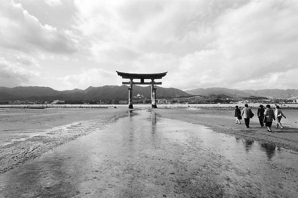Asia, Japan, Myajima. The Torri Gate