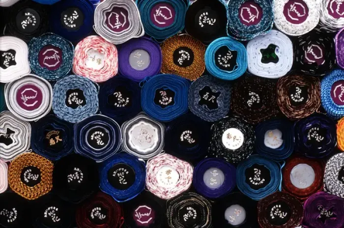 Framed Print : Asia, Japan, Tokyo. Close-up of end view of rolls of fabric in Akasaka district of Tokyo Framed Print : Asia, Japan, Tokyo. Close-up of end view of rolls of fabric in Akasaka district of Tokyo