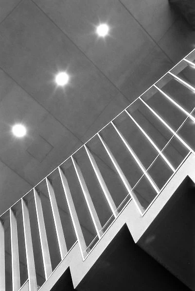 Asia, Japan, Tokyo. Stairs at the Tokyo International Forum in Marunouchi