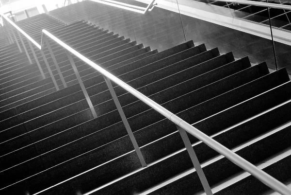 Asia, Japan, Tokyo. Stairs, Tokyo International Forum, Marunouchi