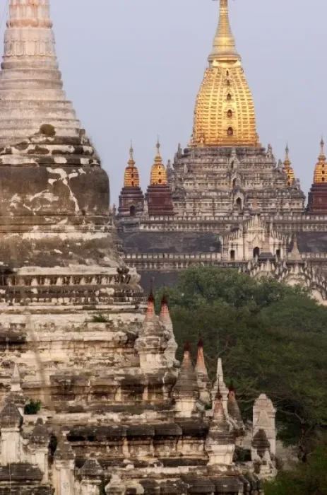 Framed Print : Asia, Myanmar, Bagan, Ananda temple at sunset Framed Print : Asia, Myanmar, Bagan, Ananda temple at sunset