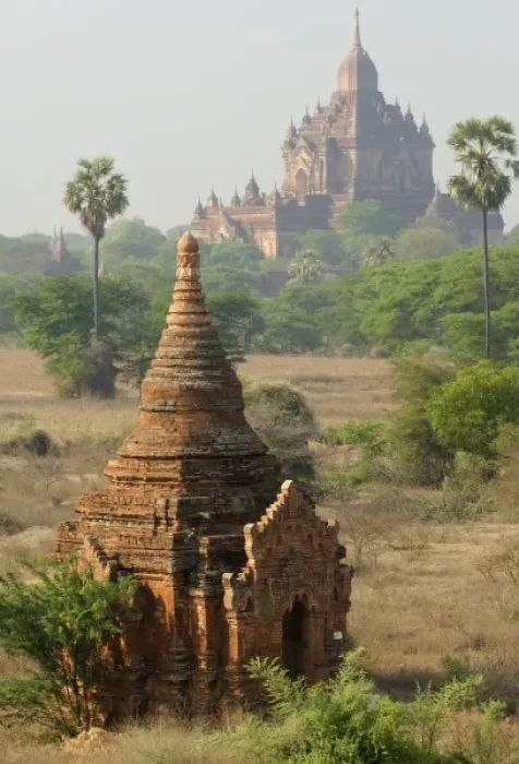 Framed Print : Asia, Myanmar, Bagan, ancient temples and pagodas of Bagan Framed Print : Asia, Myanmar, Bagan, ancient temples and pagodas of Bagan