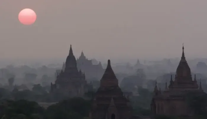 Framed Print : Asia, Myanmar, Bagan, temples of Bagan