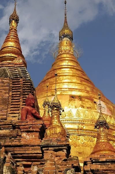 Asia, Myanmar (Burma), Bagan (Pagan). The Dhamma Yazaka Zedi temple at Bagan