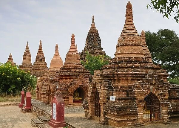 Asia, Myanmar (Burma), Bagan (Pagan). Various Bagan temples
