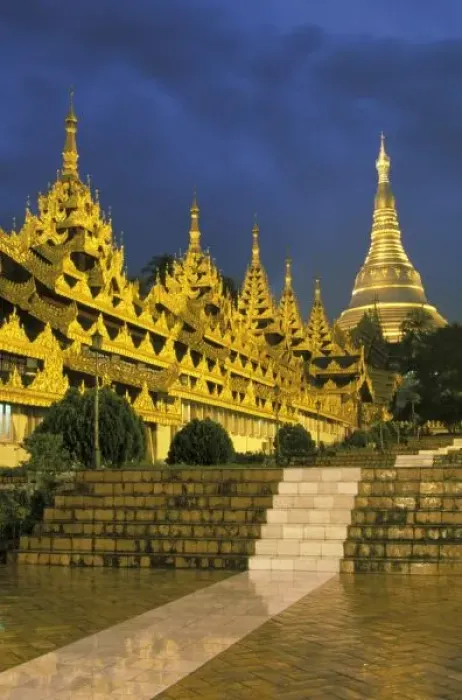 Framed Print : Asia, Myanmar, Yangon. Shwedagon Pagoda at night Framed Print : Asia, Myanmar, Yangon. Shwedagon Pagoda at night
