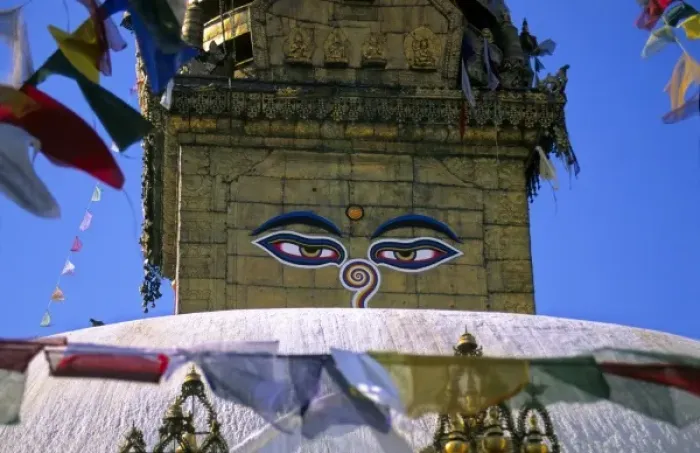 Framed Print : Asia; Nepal; Kathmandu. Eyes of Buddha on stupa Framed Print : Asia; Nepal; Kathmandu. Eyes of Buddha on stupa